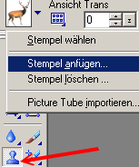 stempel einf&uuml;gen